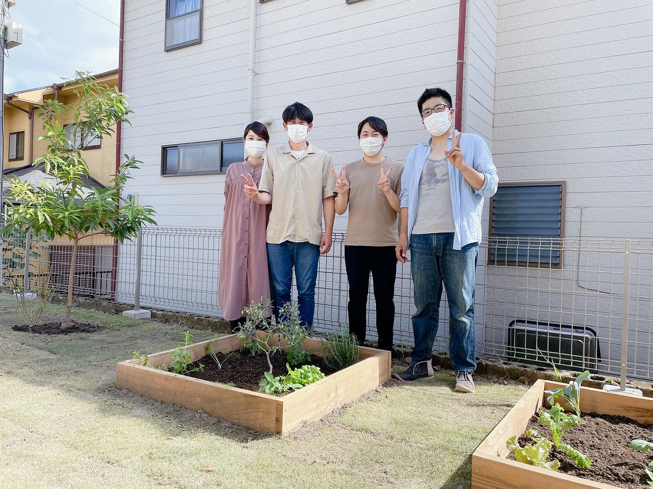 姶良市で家づくり＆お庭づくり　ガーデン施工体験♪